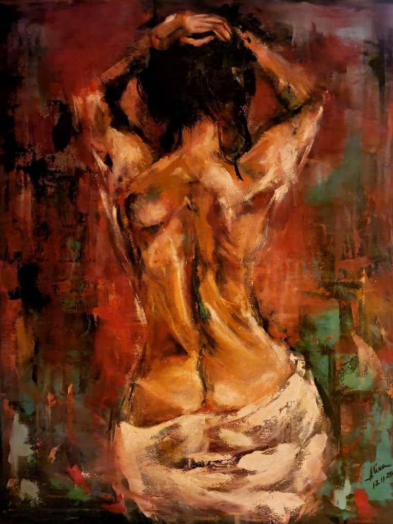 ArteDiAlina.com painting: Subtle insinuation / Sottile insinuazione